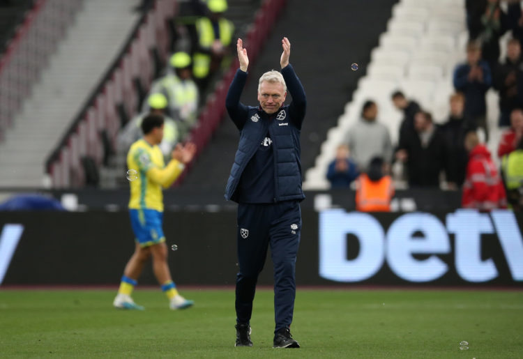 'Little bit behind': David Moyes says 26-year-old West Ham ace hasn't been at the races this term
