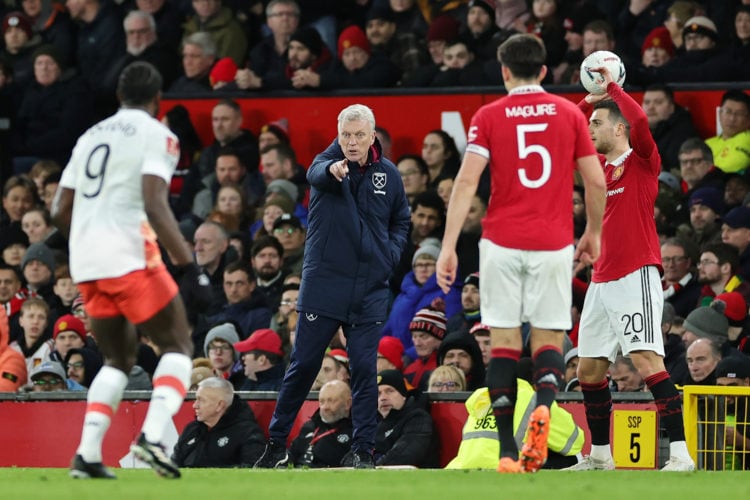 The one word David Moyes was heard screaming on the touchline during Manchester United vs West Ham FA Cup clash