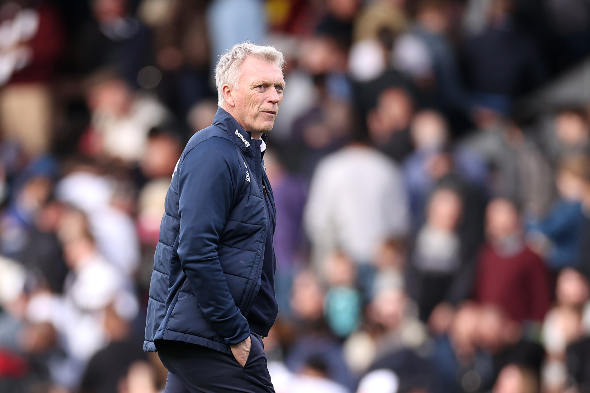 Picture: Moyes stared down West Ham fans after being berated at Fulham
