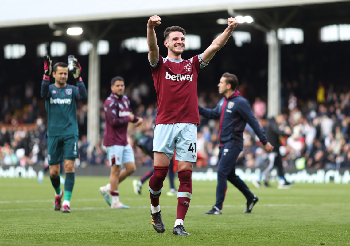 Declan Rice shows David Moyes how to deal with West Ham fans as captain declares they're the best in the world