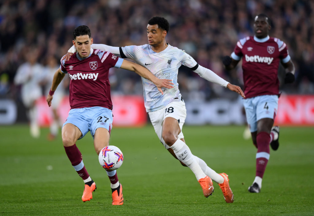 Nayef Aguerd says 67th minute incident vs Liverpool made West Ham players 'very angry'