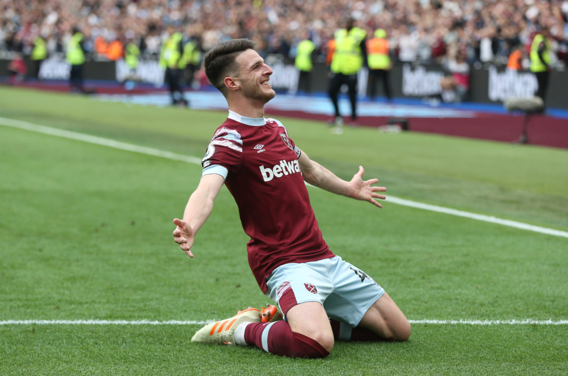 Arsenal will be fretting after what Declan Rice said as he walked out for West Ham training this morning following fresh transfer links