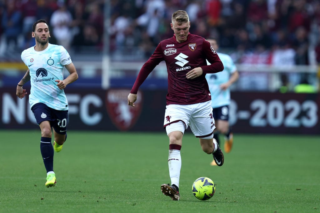 Perr Schuurs of Torino Fc in action during the Serie A