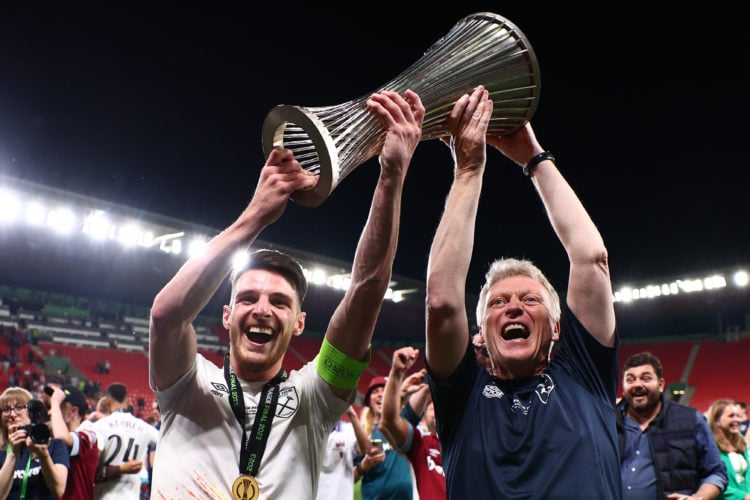 Declan Rice makes incredible David Moyes claim after Europa Conference League win