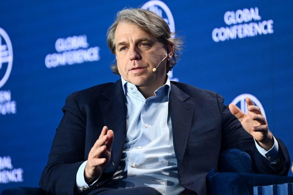 Eldridge CEO Todd Boehly speaks during the Milken Institute Global Conference in Beverly Hills, California, on May 3, 2023. (Photo by Patrick T. Fa...