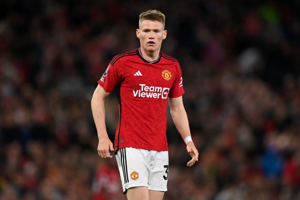 Scott McTominay of Manchester United during the Premier League match between Manchester United and Wolverhampton Wanderers at Old Trafford on Augus...