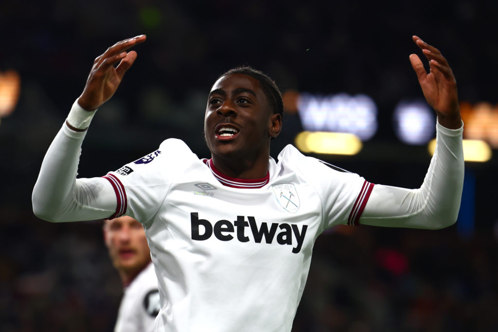 Divin Mubama during Burnley FC v West Ham United - Premier League
