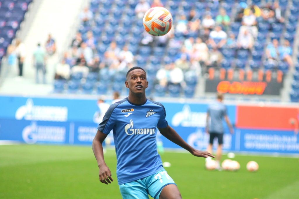 Robert Renan (77) of Zenit seen in action during the Russian