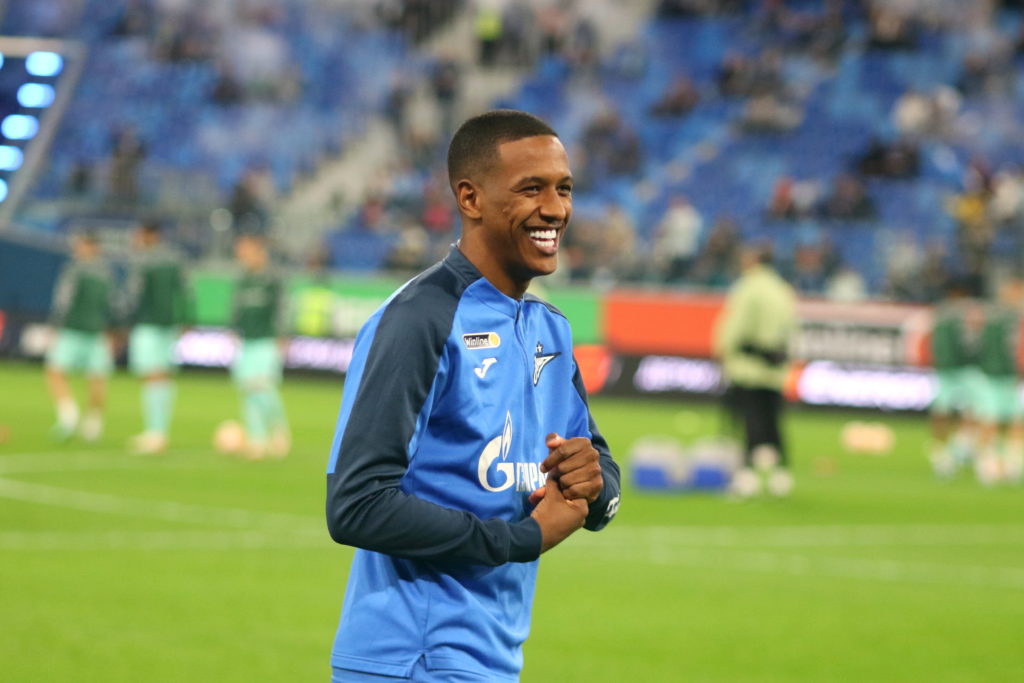 Robert Renan (77) of Zenit seen in action during the Russian