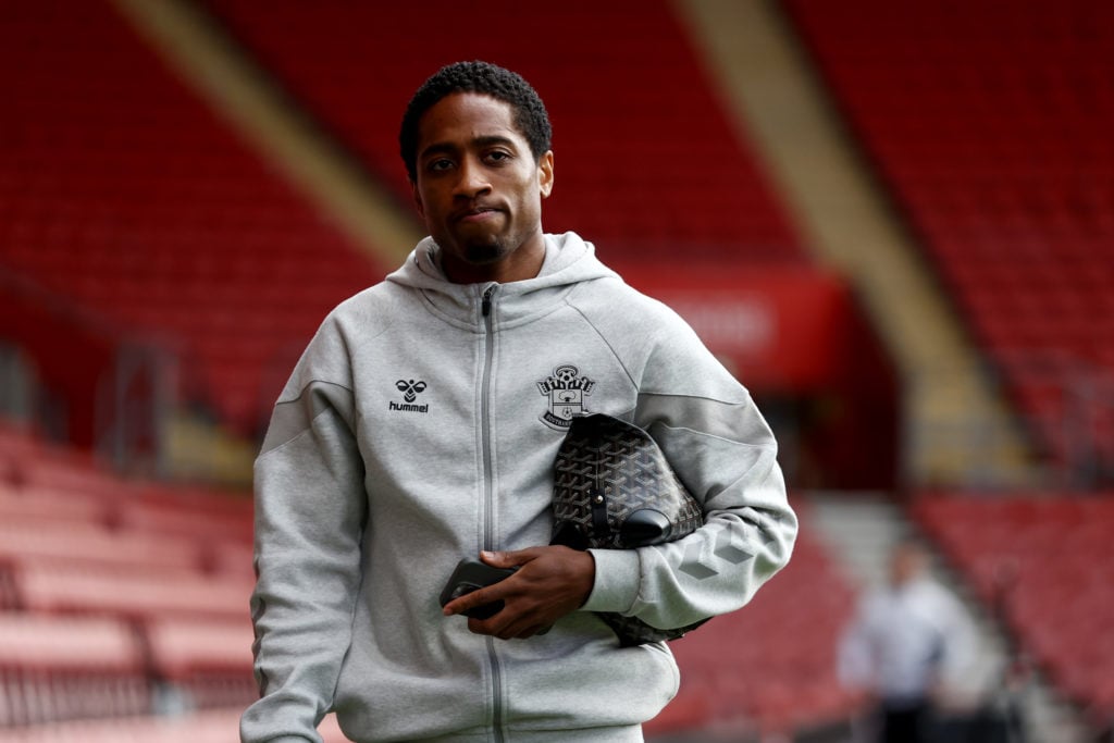 Kyle Walker-Peters of Southampton ahead of the Sky Bet Championship match between Southampton FC and Plymouth Argyle at Friends Provident St. Mary'...