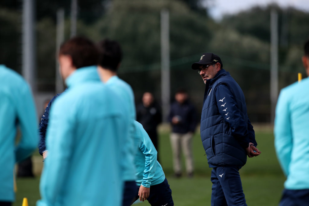 SS Lazio Training Session And Press Conference - UEFA Champions League 2023/24