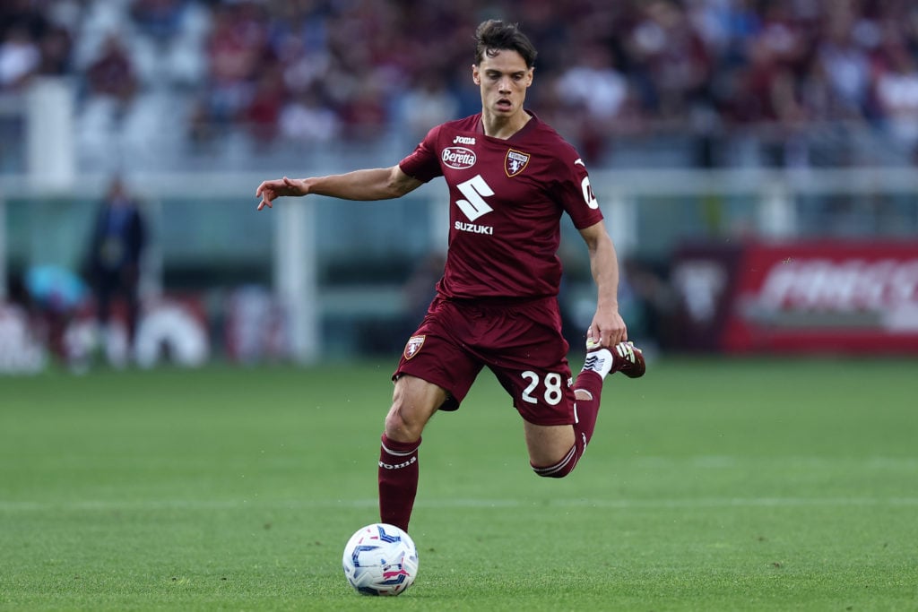 Samuele Ricci of Torino Fc in action during the Serie A