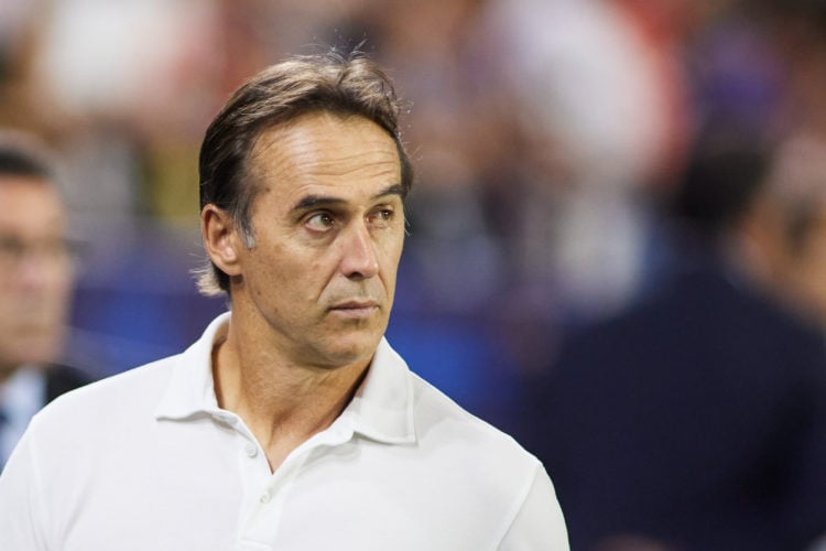 Julen Lopetegui, head coach of Sevilla FC, looks on during the UEFA Champions League, Group G, football match played between Sevilla FC and Borussi...
