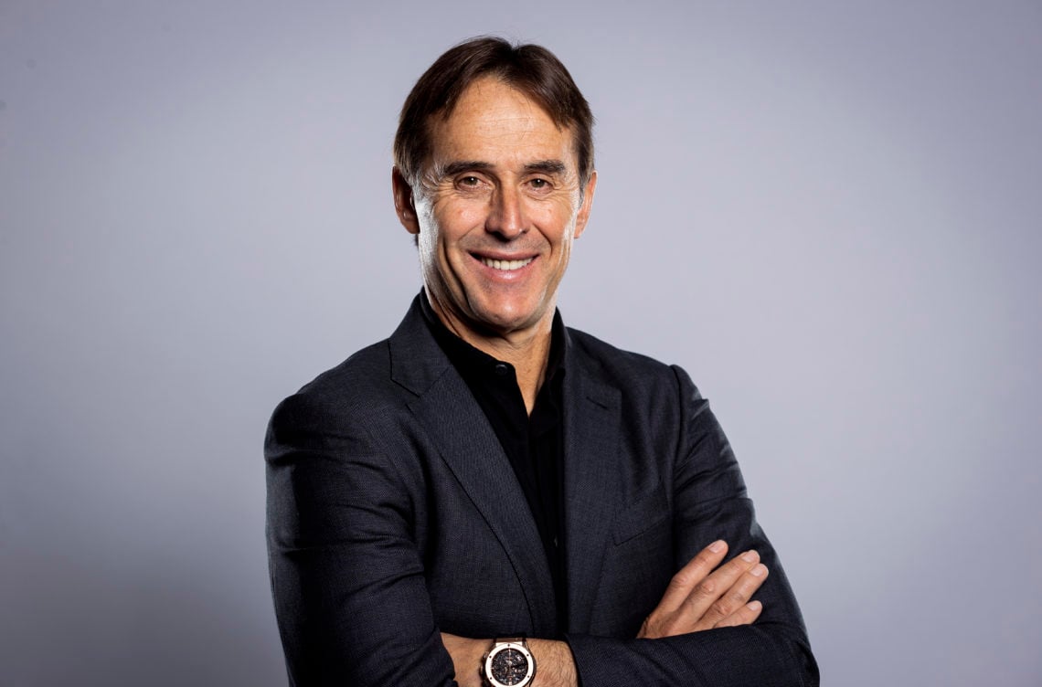Julen Lopetegui, Manager of Wolverhampton Wanderers poses for a portrait at Molineux on November 14, 2022 in Wolverhampton, England.