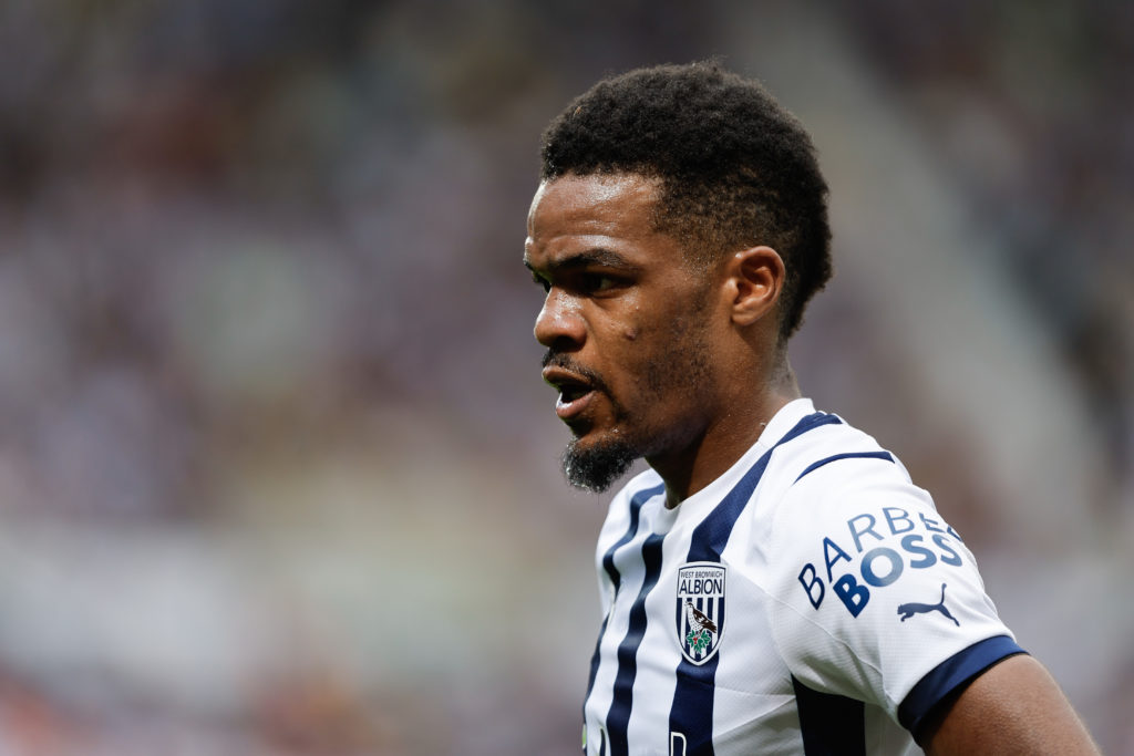 Grady Diangana of West Bromwich Albion during the Sky Bet Championship Play-Off Semi-Final 1st Leg match between West Bromwich Albion and Southampt...