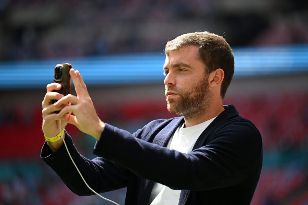 Fabrizio Romano before Manchester City v Manchester United - Emirates FA Cup Final