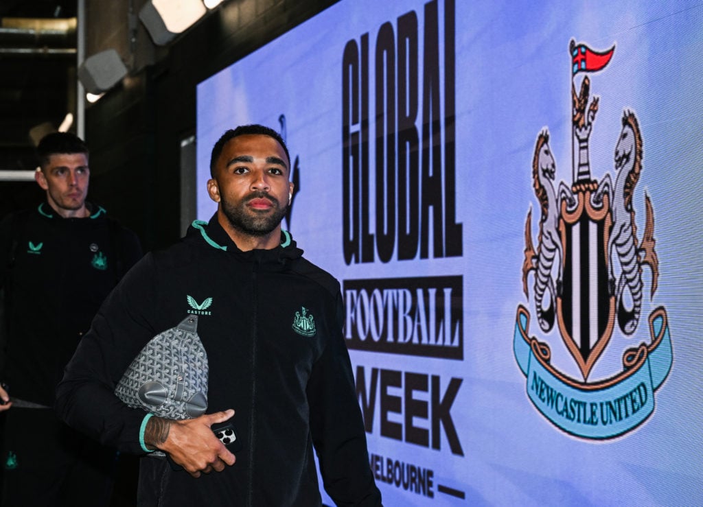 Callum Wilson arrives for a