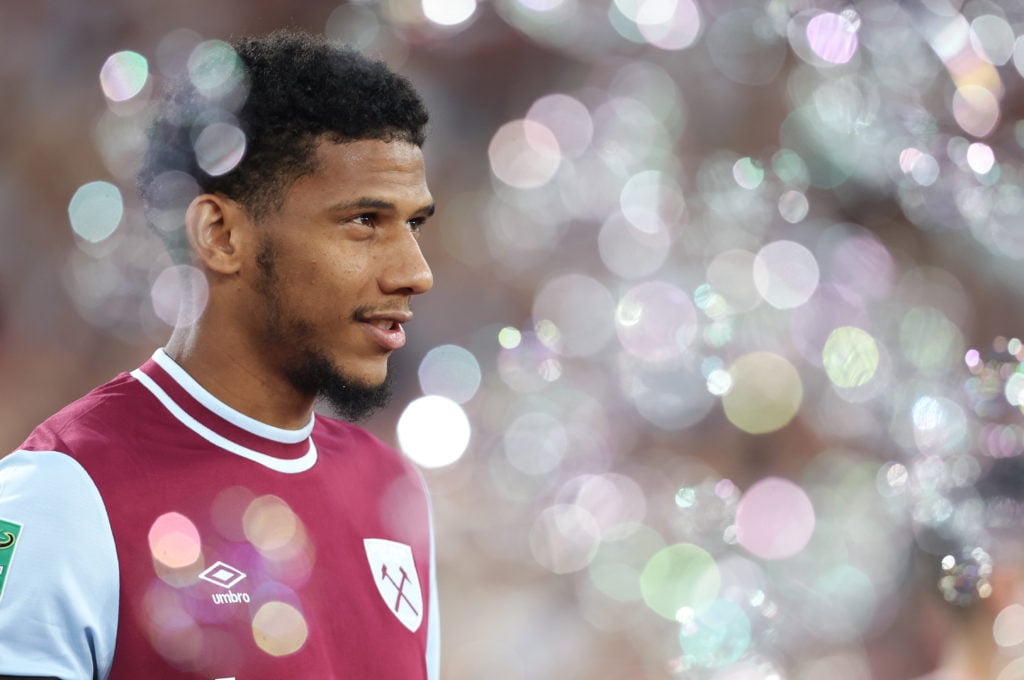 West Ham United's Jean-Clair Todibo during the Carabao Cup Second Round match between West Ham United and AFC Bournemouth at London Stadium on Augu...