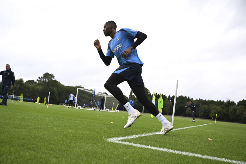 Tosin Adarabioyo in Chelsea training