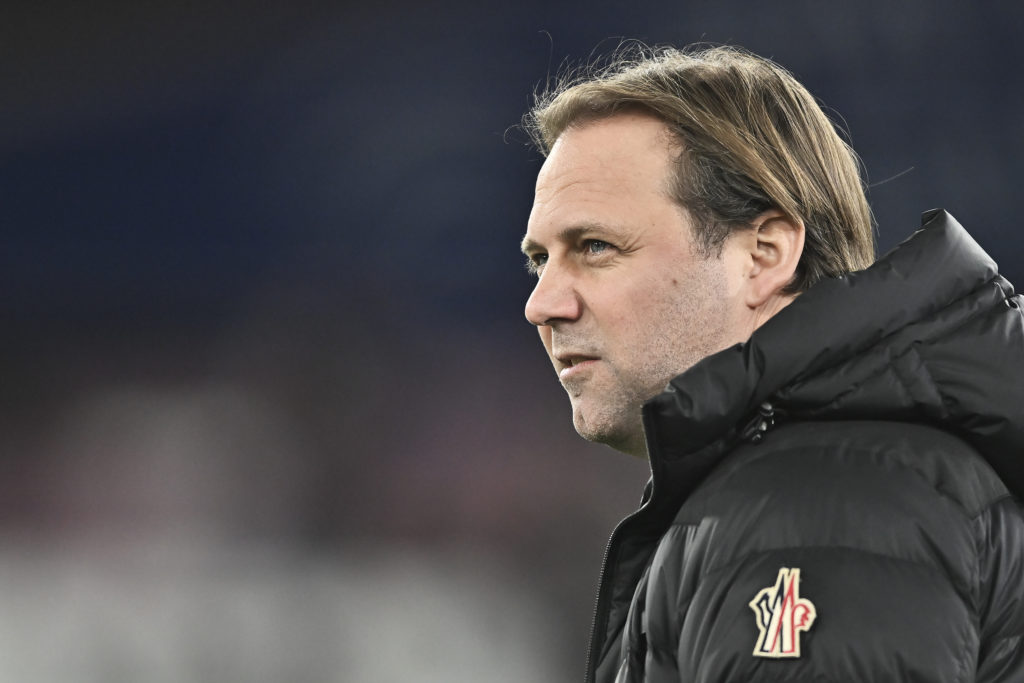 Tim Steidten technical director of West Ham United during the Premier League match between West Ham United and Brentford FC at London Stadium on Fe...