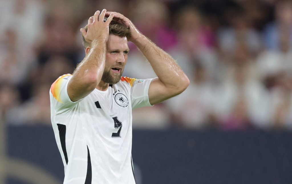 Niclas Fullkrug of Germany disappointed during the UEFA Nations League 2024/25 League A Group A3 match between Germany and Hungary at Merkur Spiel-...