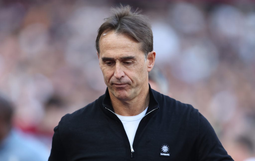 West Ham United manager Julen Lopetegui during the Premier League match between West Ham United FC and Ipswich Town FC at London Stadium on October...