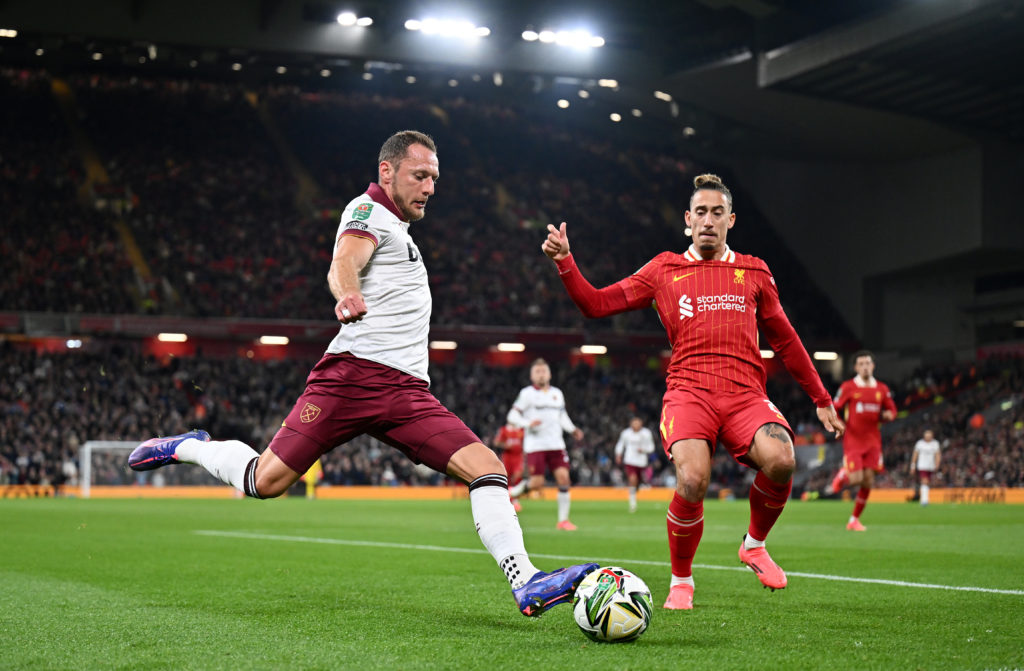 Liverpool v West Ham United - Carabao Cup Third Round