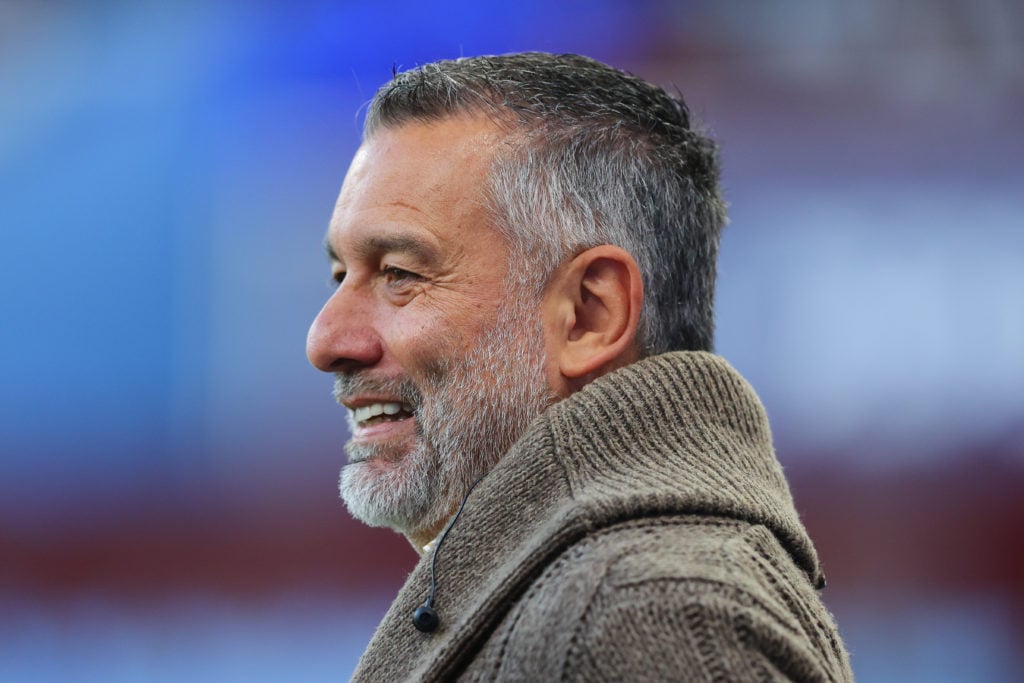 CBS Sports pundit Guillem Balague during the UEFA Champions League 2024/25 League Phase MD2 match between Aston Villa FC and FC Bayern München at V...