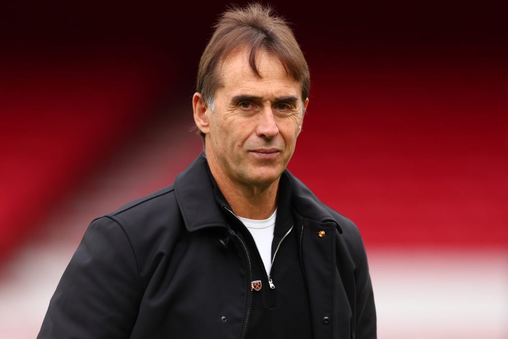 Julen Lopetegui manager / head coach of West Ham United during the Premier League match between Nottingham Forest FC and West Ham United FC at City...