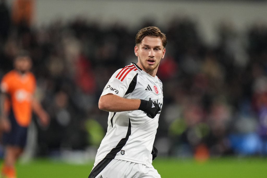 Semih Kilicsoy of Besiktas in action during the Turkish Super Lig week 12 football match between RAMS Basaksehir and Besiktas at the Fatih Terim St...