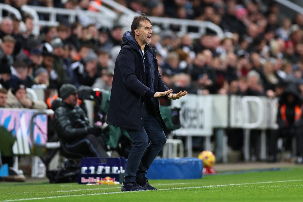 Julen Lopetegui manager / head coach of West Ham United during the Premier League match between Newcastle United FC and West Ham United FC at St Ja...