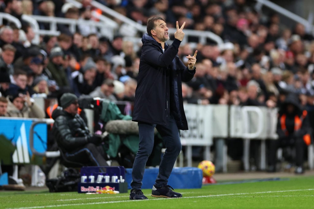 Julen Lopetegui manager / head coach of West Ham United during the Premier League match between Newcastle United FC and West Ham United FC at St Ja...