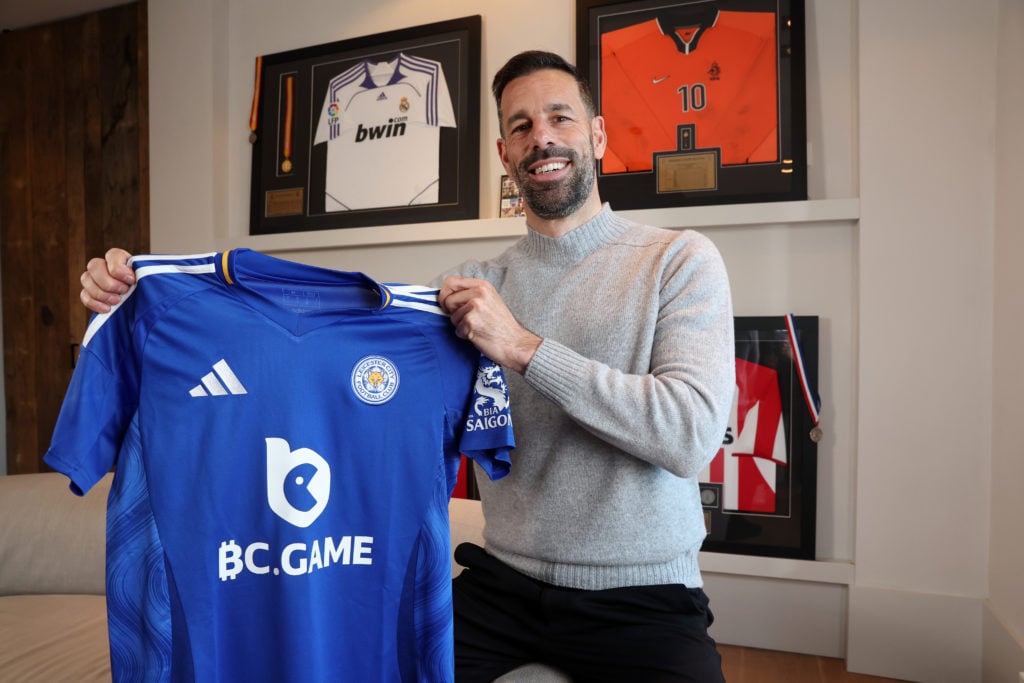 Leicester City unveil their new manager Ruud van Nistelrooy on November 29, 2024 in Eindhoven, Netherlands.