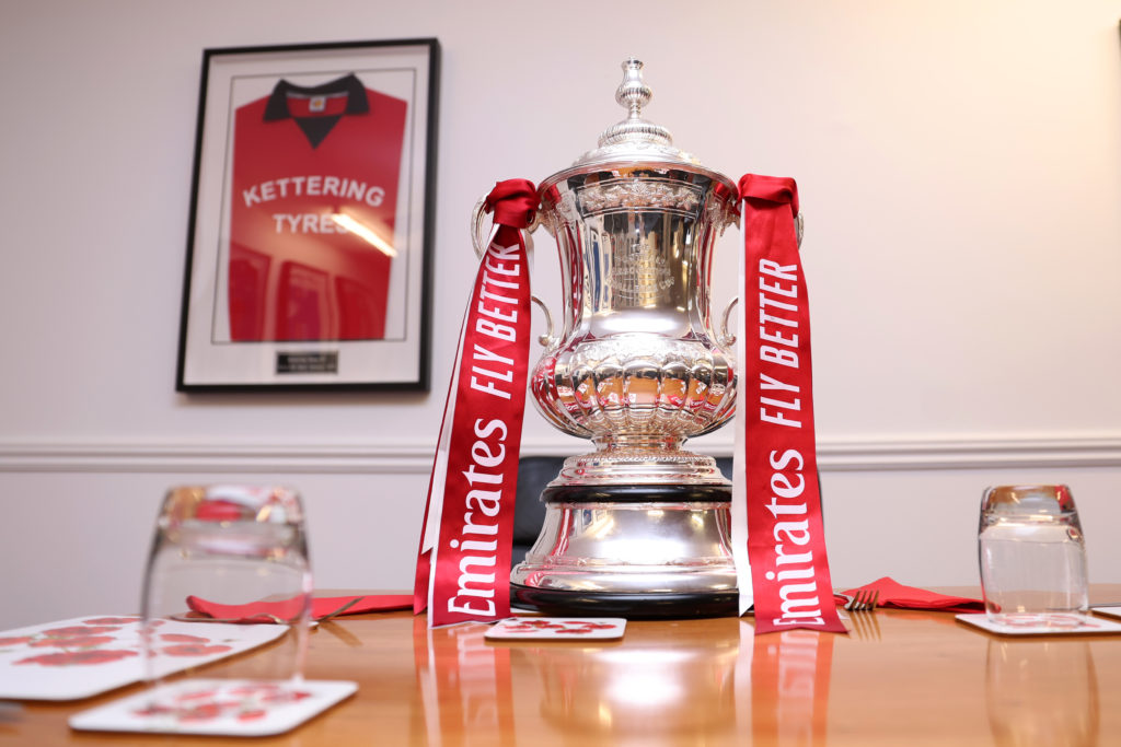 Emirates FA Cup Trophy Visits Kettering Town Football Club