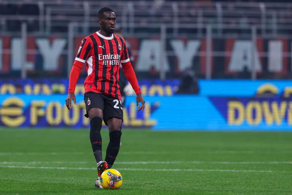 Fikayo Tomori of AC Milan seen in action during Coppa Italia
