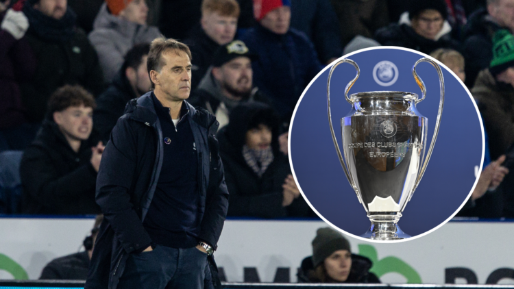 Julen Lopetegui and CL trophy inset