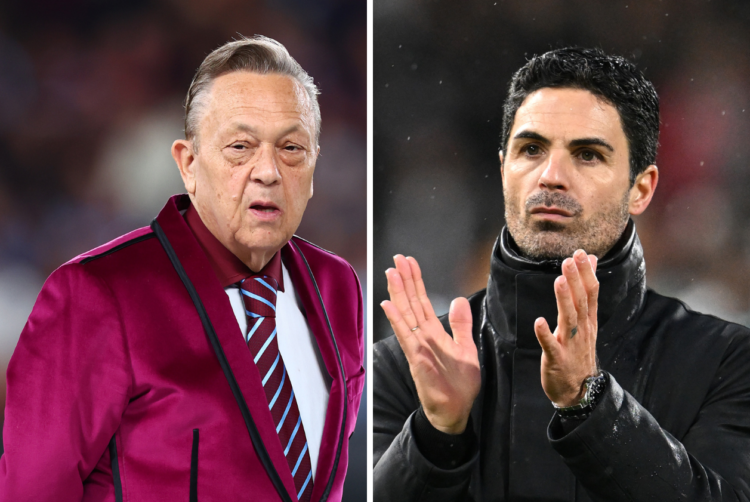 David Sullivan (L) and Mikel Arteta (R)
