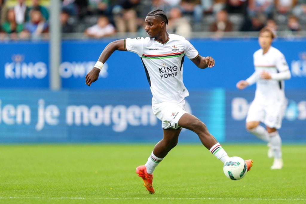 Banzuzi Ezechiel forward of Oud-Heverlee Leuven during the Jupiler Pro League match between OH Leuven and Royal Antwerp FC on October 20, 2024 in L...