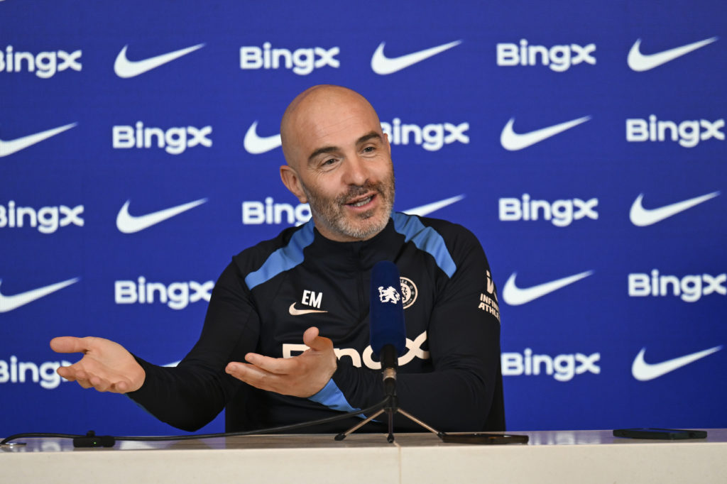 Enzo Maresca during a Chelsea Training Session And Press Conference