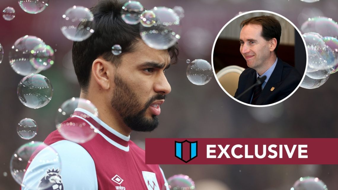 West Ham star Lucas Paqueta is facing a spot-fixing trial. Inset, Mark Bullingham, CEO of the English Football Association.