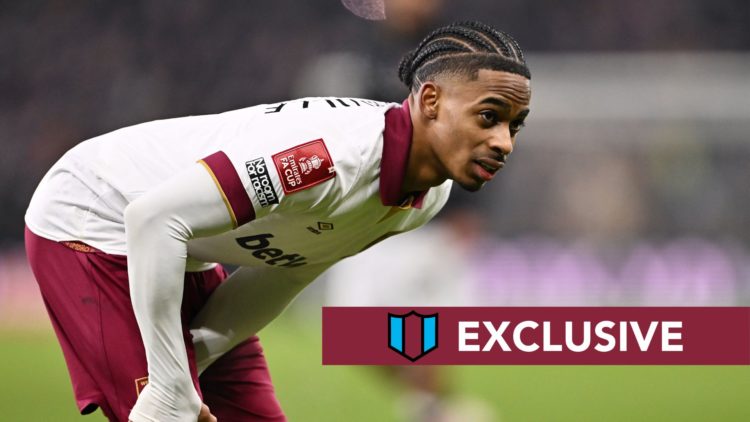 West Ham star Crysencio Summerville feels the pain of the injury which has kept him out since January.
