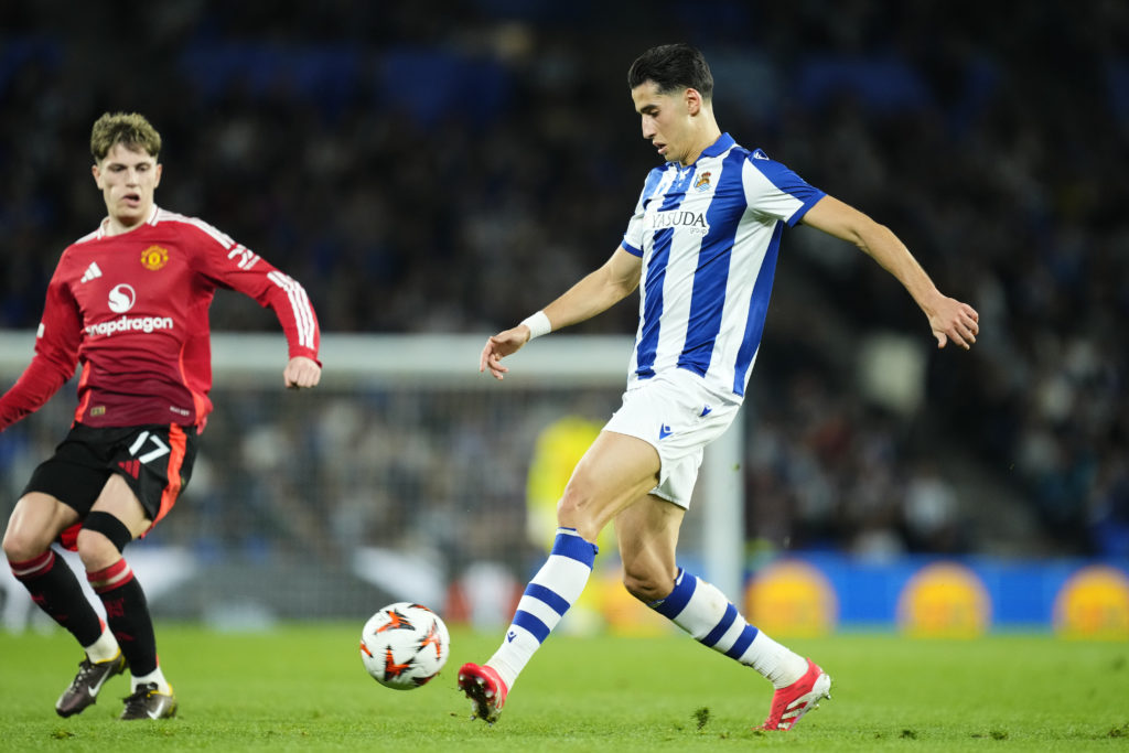 Real Sociedad de Futbol v Manchester United - UEFA Europa League 2024/25 Round of 16 First Leg