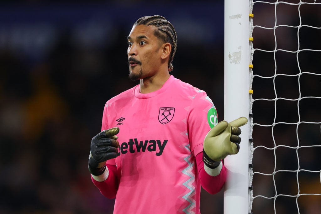 Goalkeeper Alphonse Areola in action during Wolverhampton Wanderers FC v West Ham United FC in the Premier League