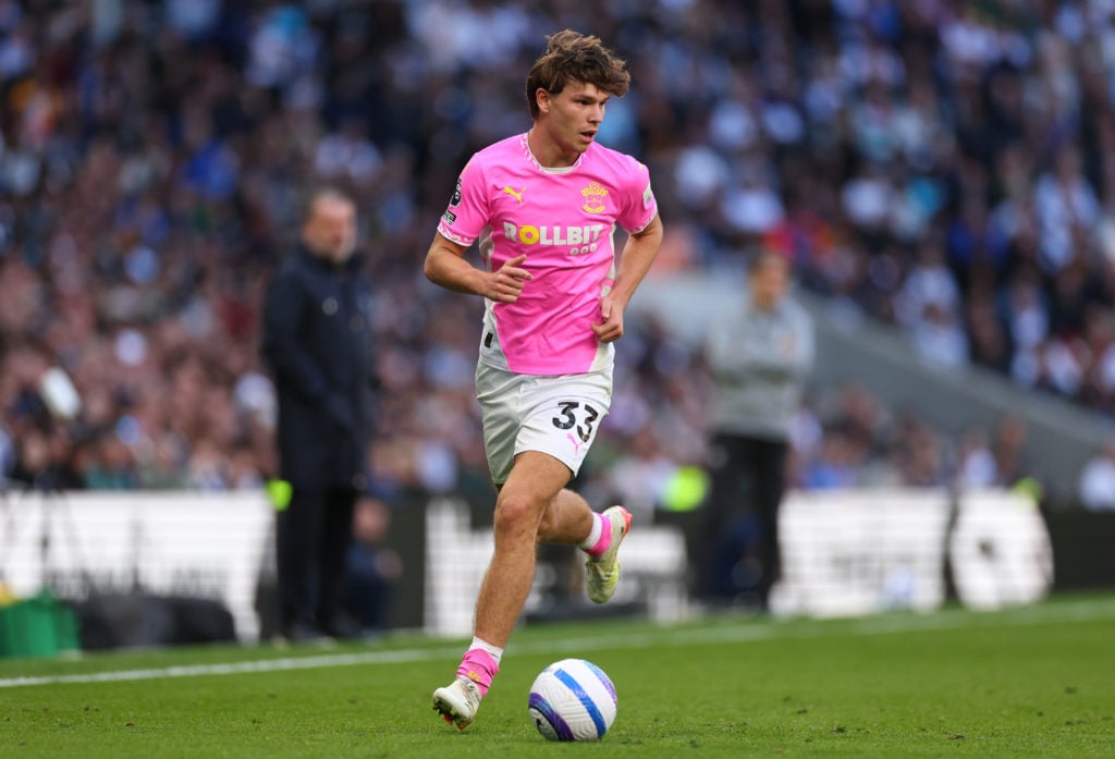 Tyler Dibling during Tottenham Hotspur FC v Southampton FC in the Premier League