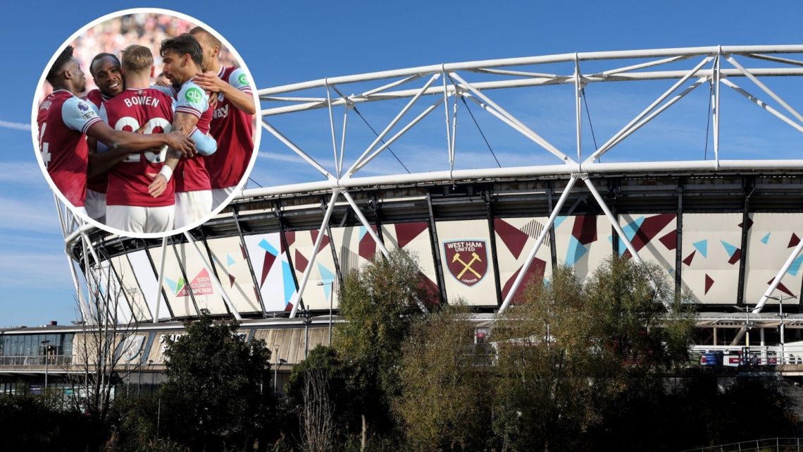 Main image - General view outside the stadium ahead of during the Premier League match between West Ham United FC and Manchester United FC at Londo...