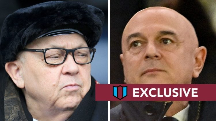 West Ham majority owner David Sullivan and Spurs chairman Daniel Levy.