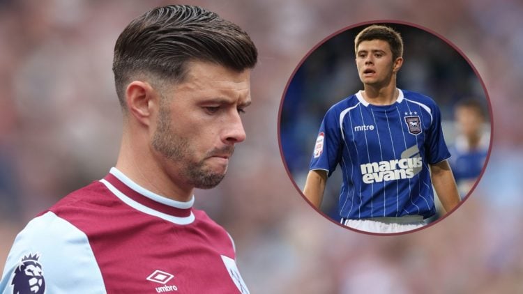 Main image, West Ham United's Aaron Cresswell during the Premier League match between West Ham United FC and Nottingham Forest FC at London Stadium...