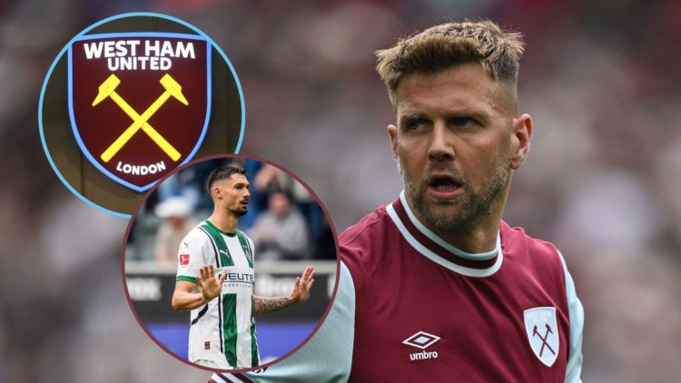 Main image, Niclas Fullkrug of West Ham United during the Premier League match between West Ham United FC and Tottenham Hotspur FC at London Stadiu...