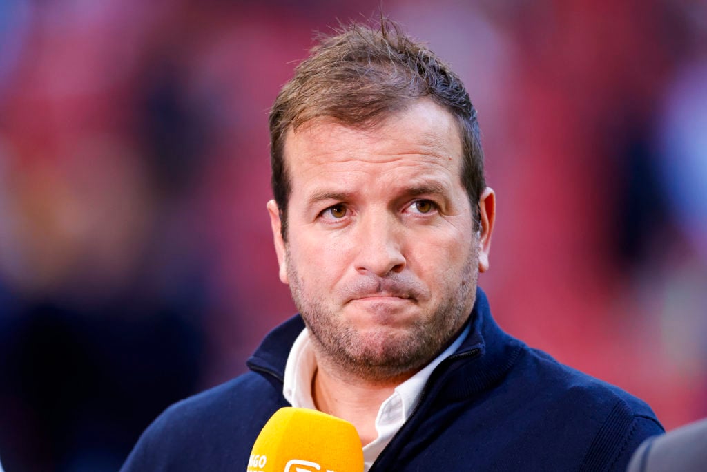 Rafael van der Vaart speaking ahead of AFC Ajax v PFC Ludogorets Razgrad: UEFA Champions League - Play Off Round Second Leg