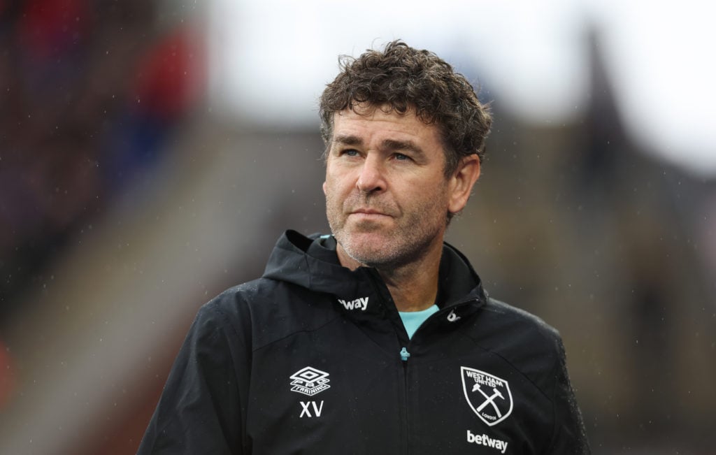 West Ham goalkeeping coach Xavi Valero - Crystal Palace FC v West Ham United FC - Premier League